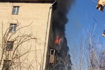 В Рязани произошёл пожар на улице Магистральной